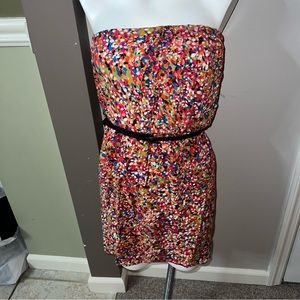 As You Wish Strapless summer dress mini size small